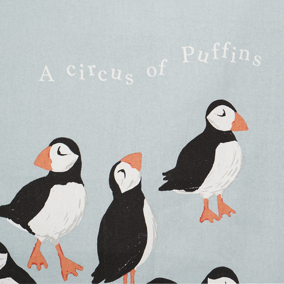 RSPB Circus of Puffins Recycled Cotton Tea Towel