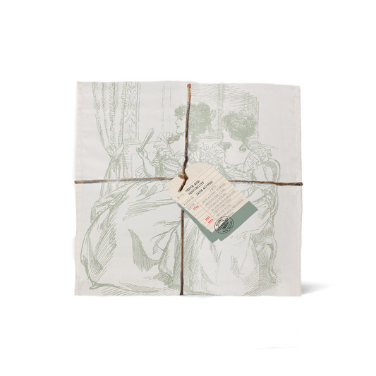 Jane Austen Sense & Sensibility Recycled Cotton Tea Towel from Pulteney Press