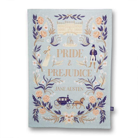 Jane Austen Pride & Prejudice Recycled Cotton Tea Towel
