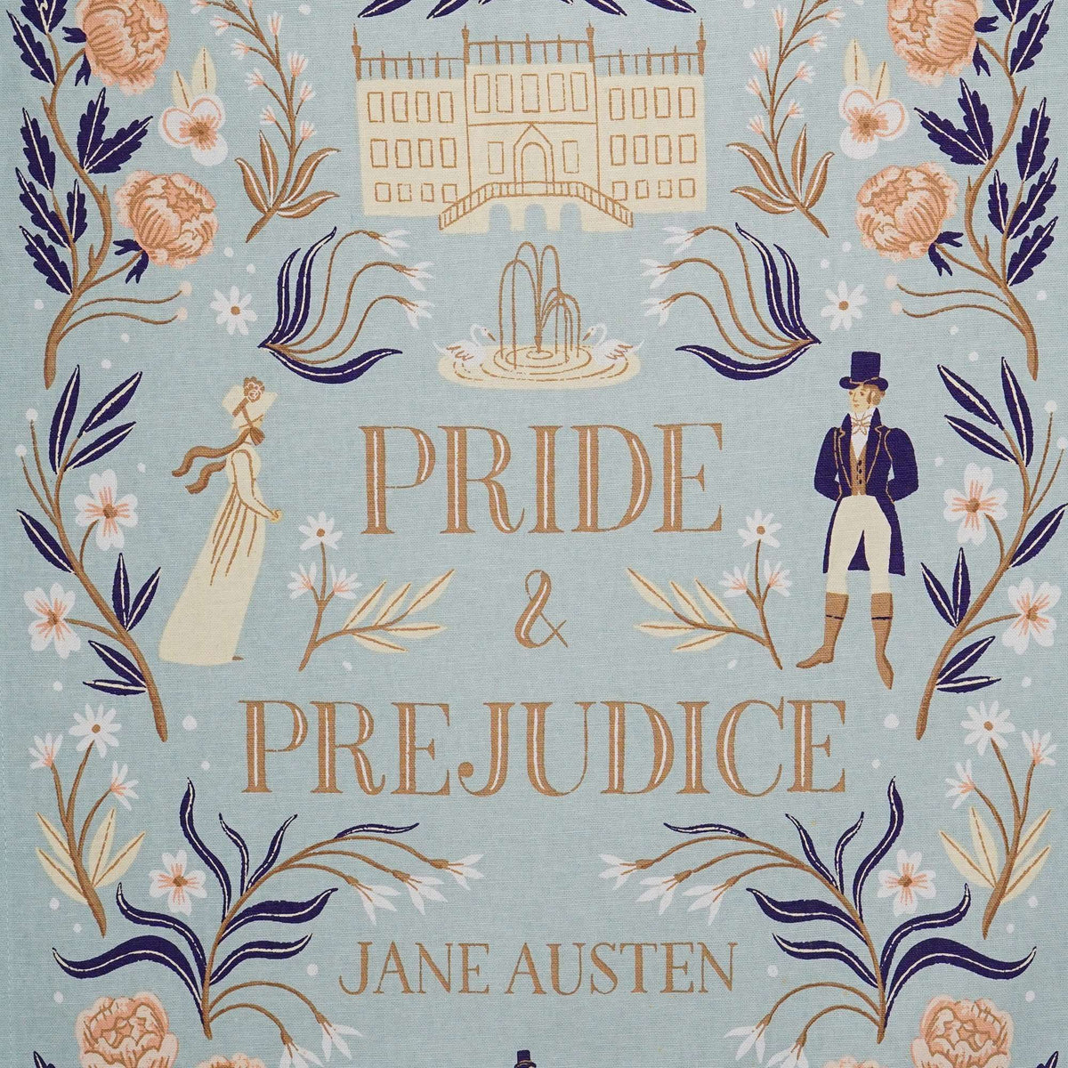 Jane Austen Pride & Prejudice Recycled Cotton Tea Towel