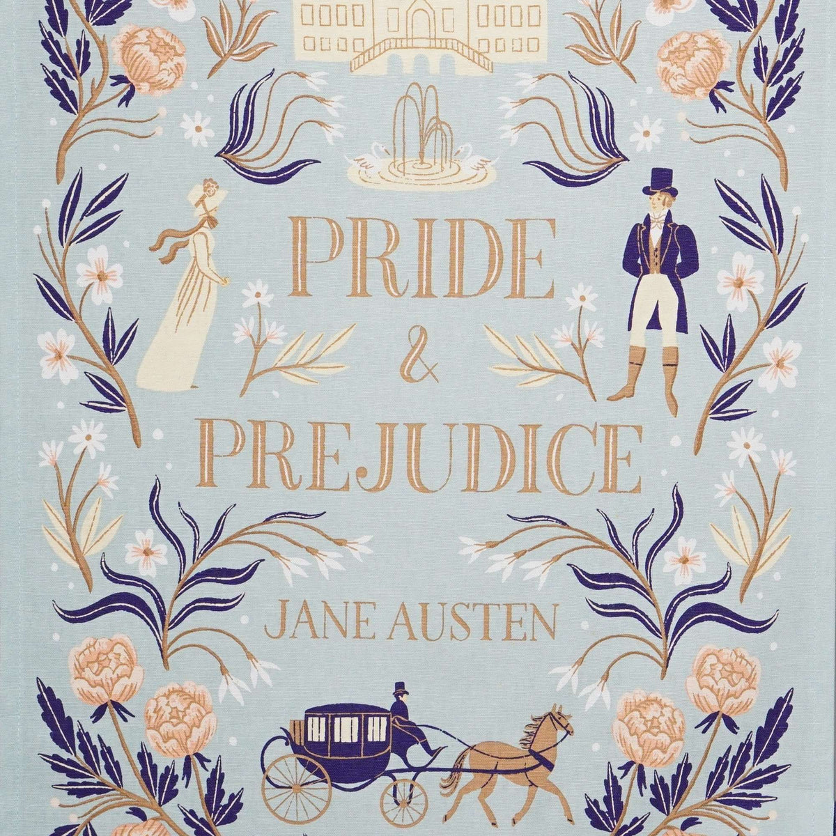 Jane Austen Pride & Prejudice Recycled Cotton Tea Towel