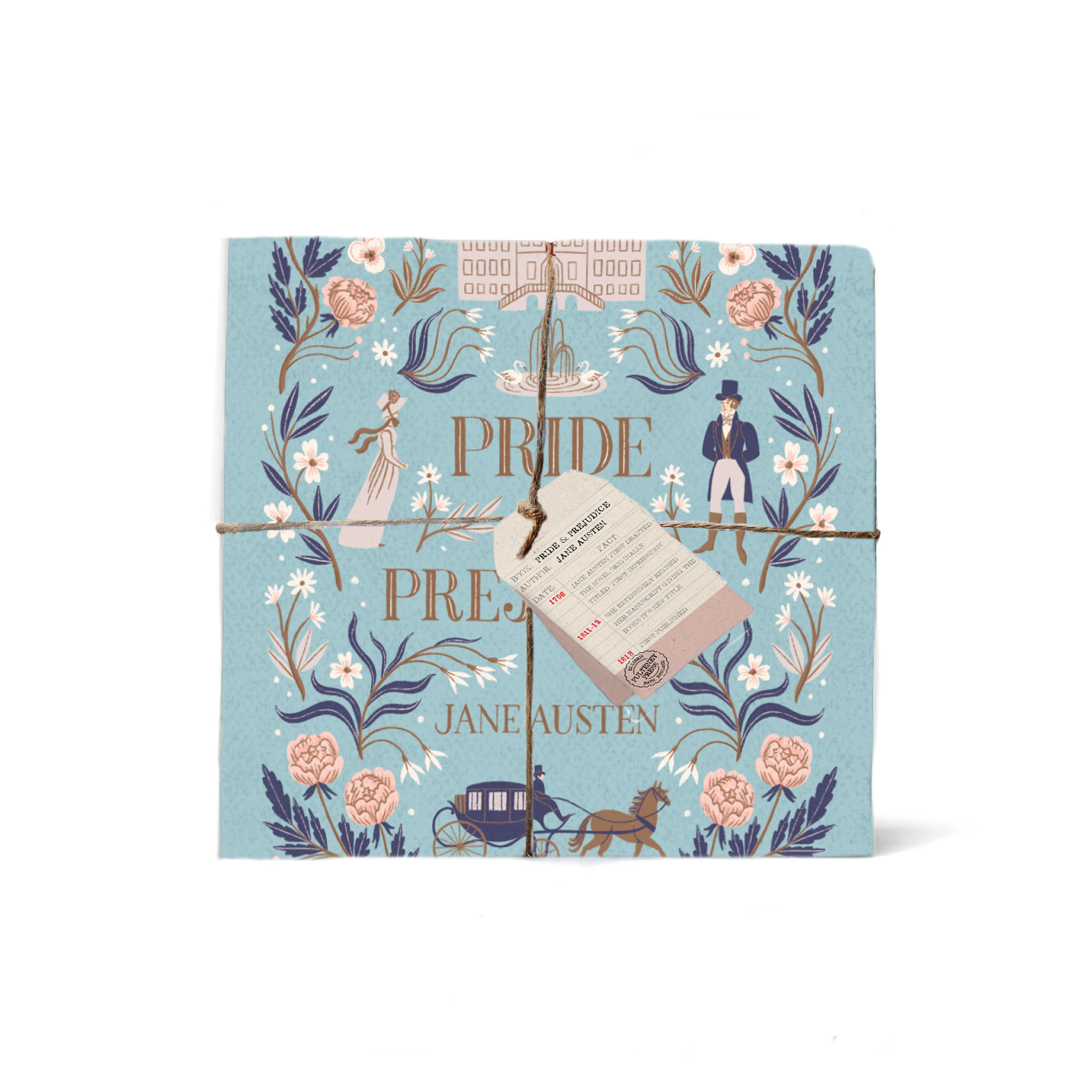 Tea Towel Recycled Cotton - Pulteney Press (Pride & Prejud.)