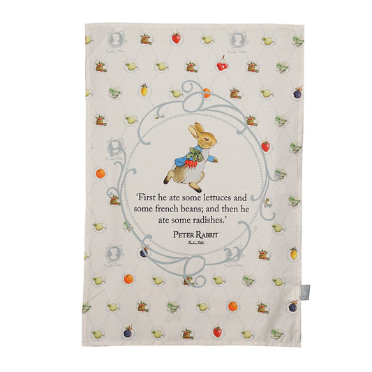 Tea Towel Recycled Cotton - Peter Rabbit