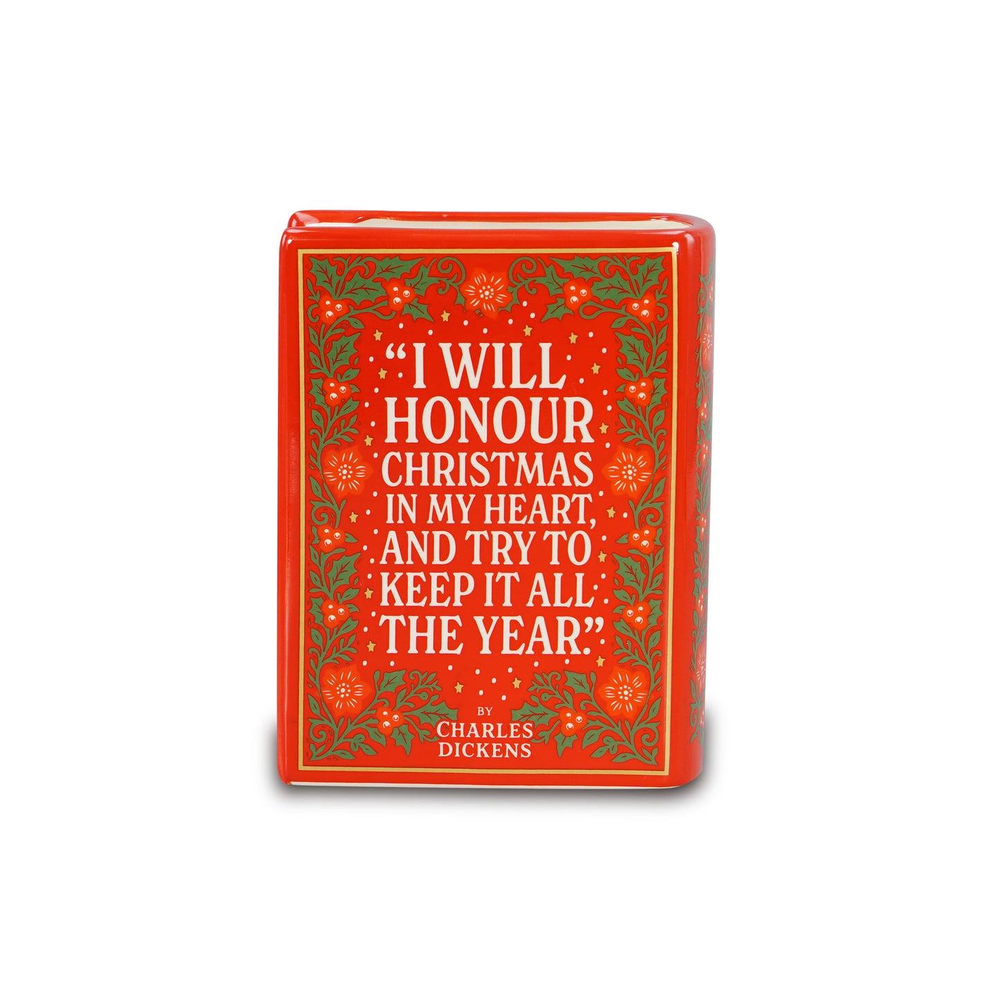 Book Pot Ceramic Large (14cm) - A Christmas Carol