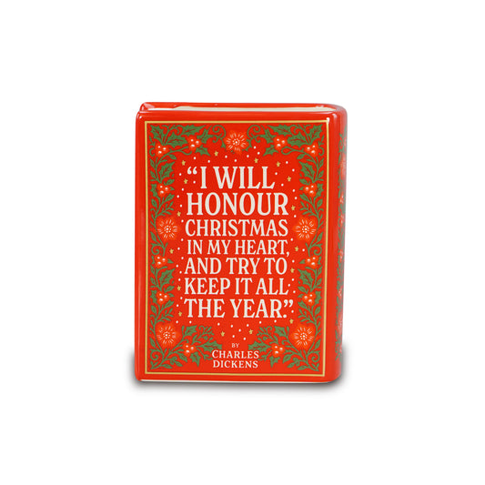 Book Pot Ceramic Large (14cm) - A Christmas Carol