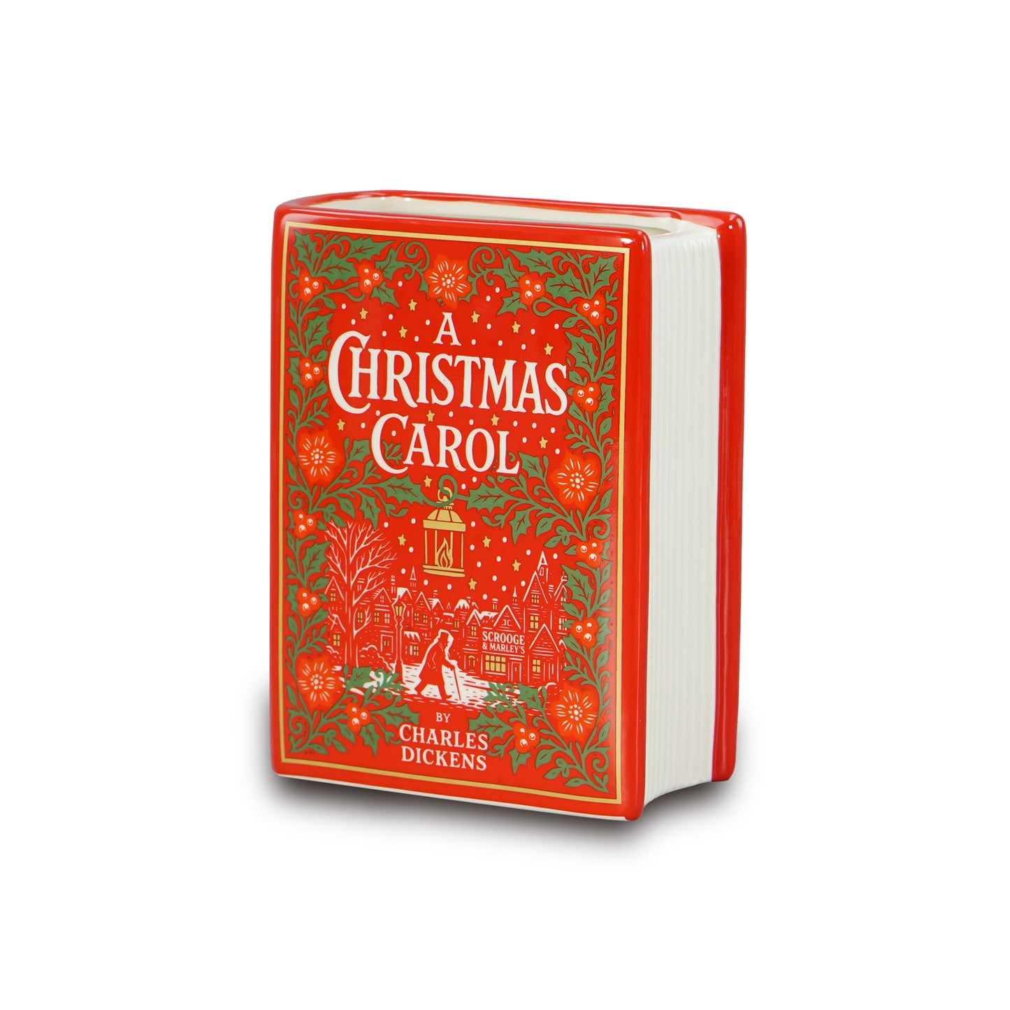 Book Pot Ceramic Large (14cm) - A Christmas Carol