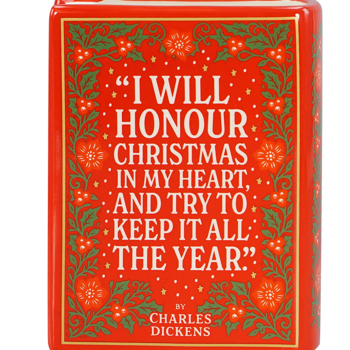 Book Pot Ceramic Large (14cm) - A Christmas Carol