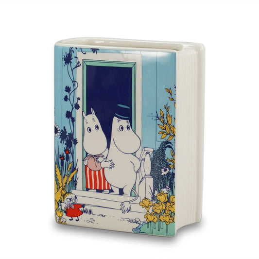 Vase Ceramic Book (14cm) - Moomin (Riviera)