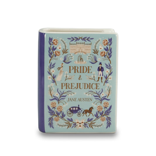 Book Pot Ceramic Large (14cm) - Pulteney Press (Pride & Prej