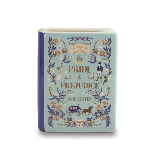 Book Pot Ceramic Large (14cm) - Pulteney Press (Pride & Prej