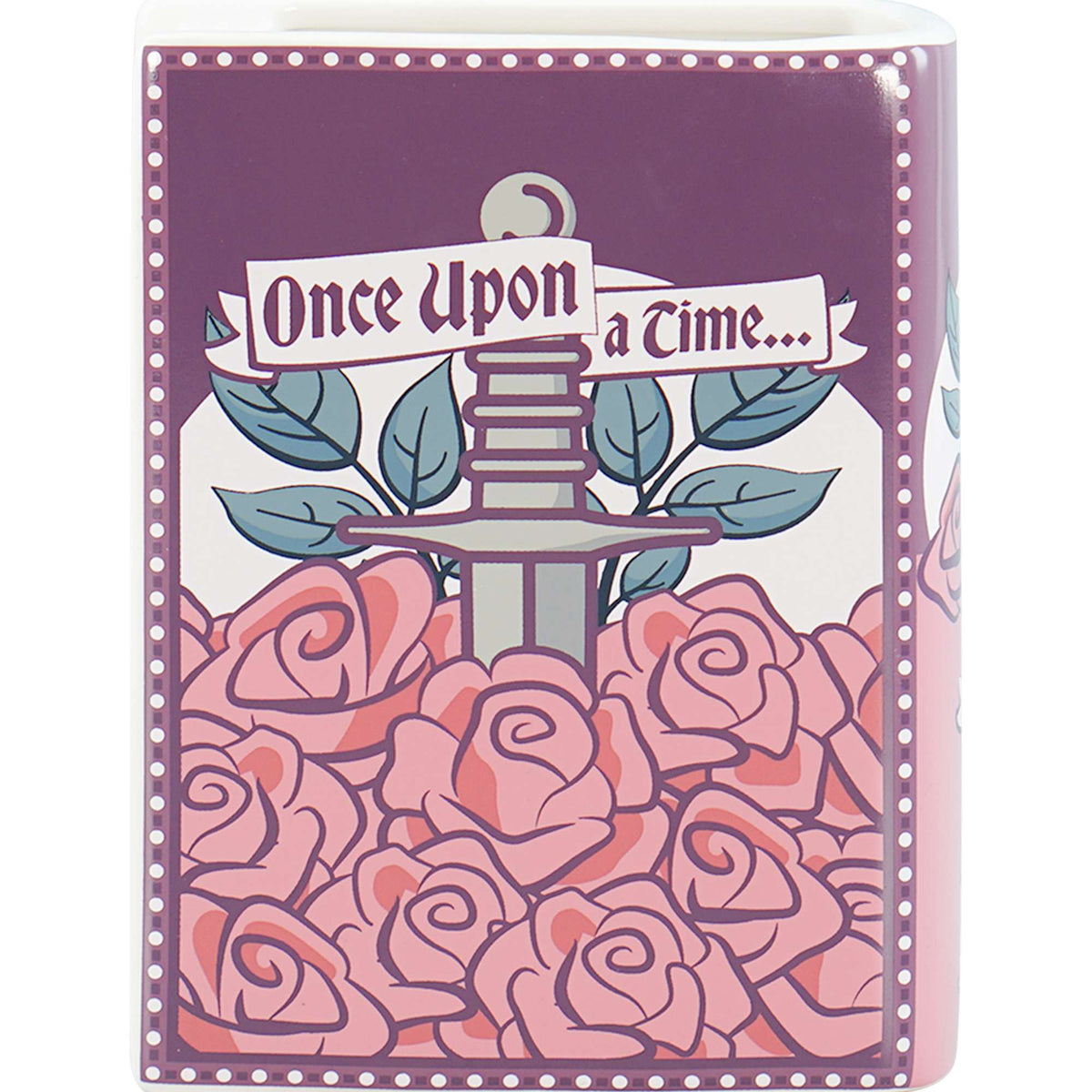 Romantasy 14cm Sword & Roses Ceramic Book Pot