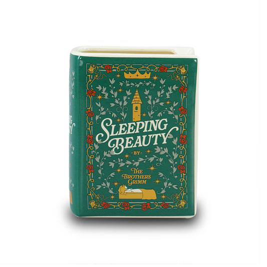 Sleeping Beauty Book Shaped Ceramic Pot 14cm