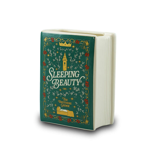 Sleeping Beauty Book Shaped Ceramic Pot 14cm