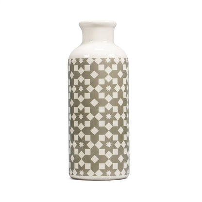 Shruti Designs Tiles Grey Tall Vase
