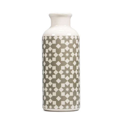 Shruti Designs Tiles Grey Tall Vase