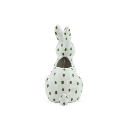 Vase Ceramic Shaped (13cm) - Woodland Folk (Hare)