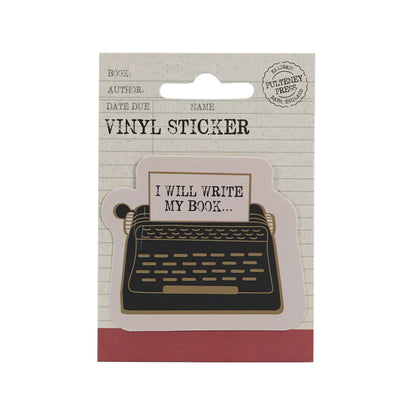 Vinyl Sticker - I Will Write My Book
