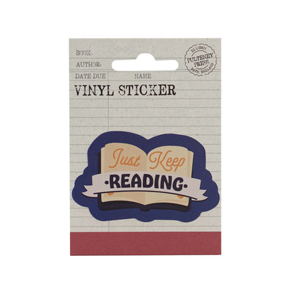 Vinyl Sticker - Just Keep Reading