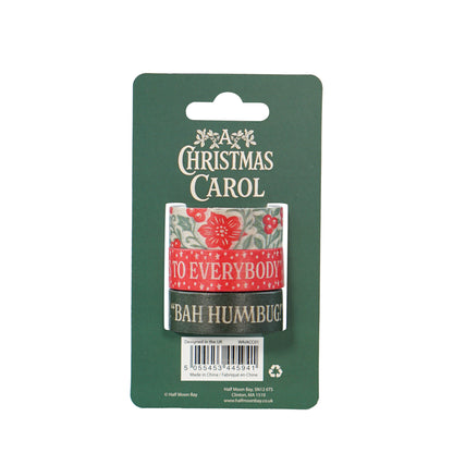 A Christmas Carol Washi Tape Set of 3 - 5m Each