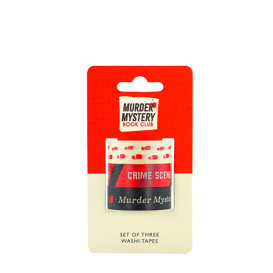 Murder Mystery Book Club Washi Tape Set - 3 Rolls