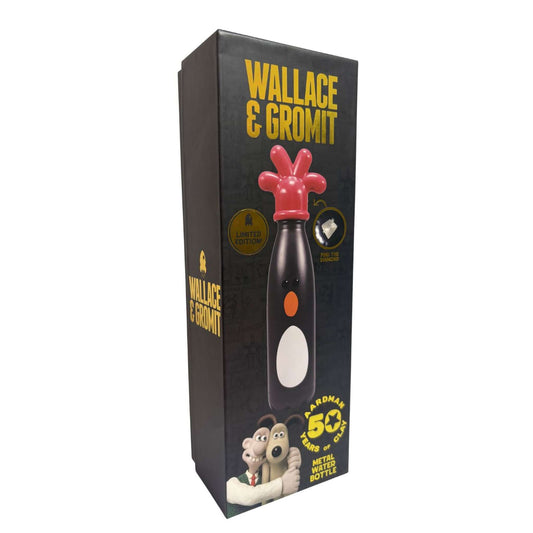 Water Bottle Metal 3D LE (500ml) - Wallace & Gromit (Feather