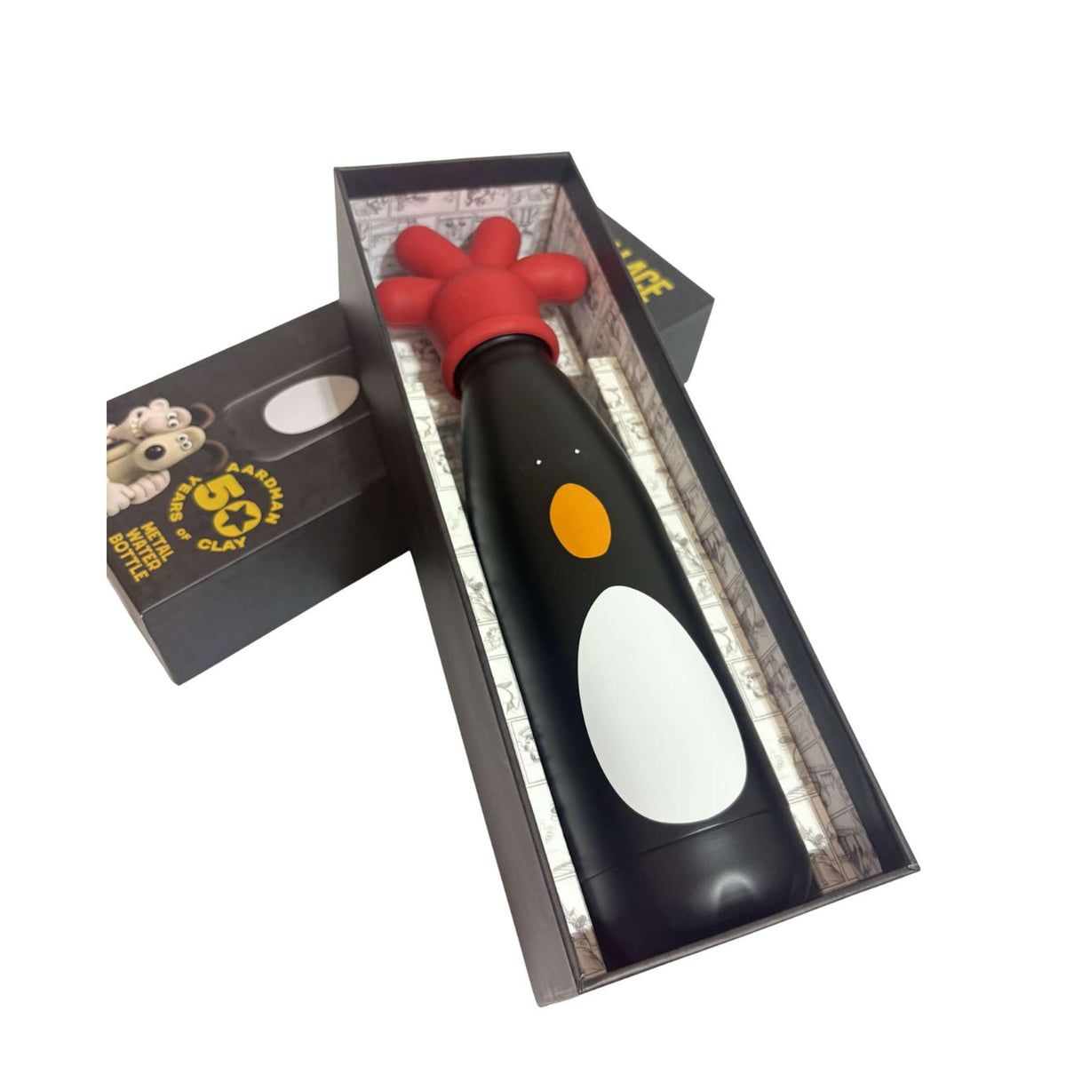 Water Bottle Metal 3D LE (500ml) - Wallace & Gromit (Feather