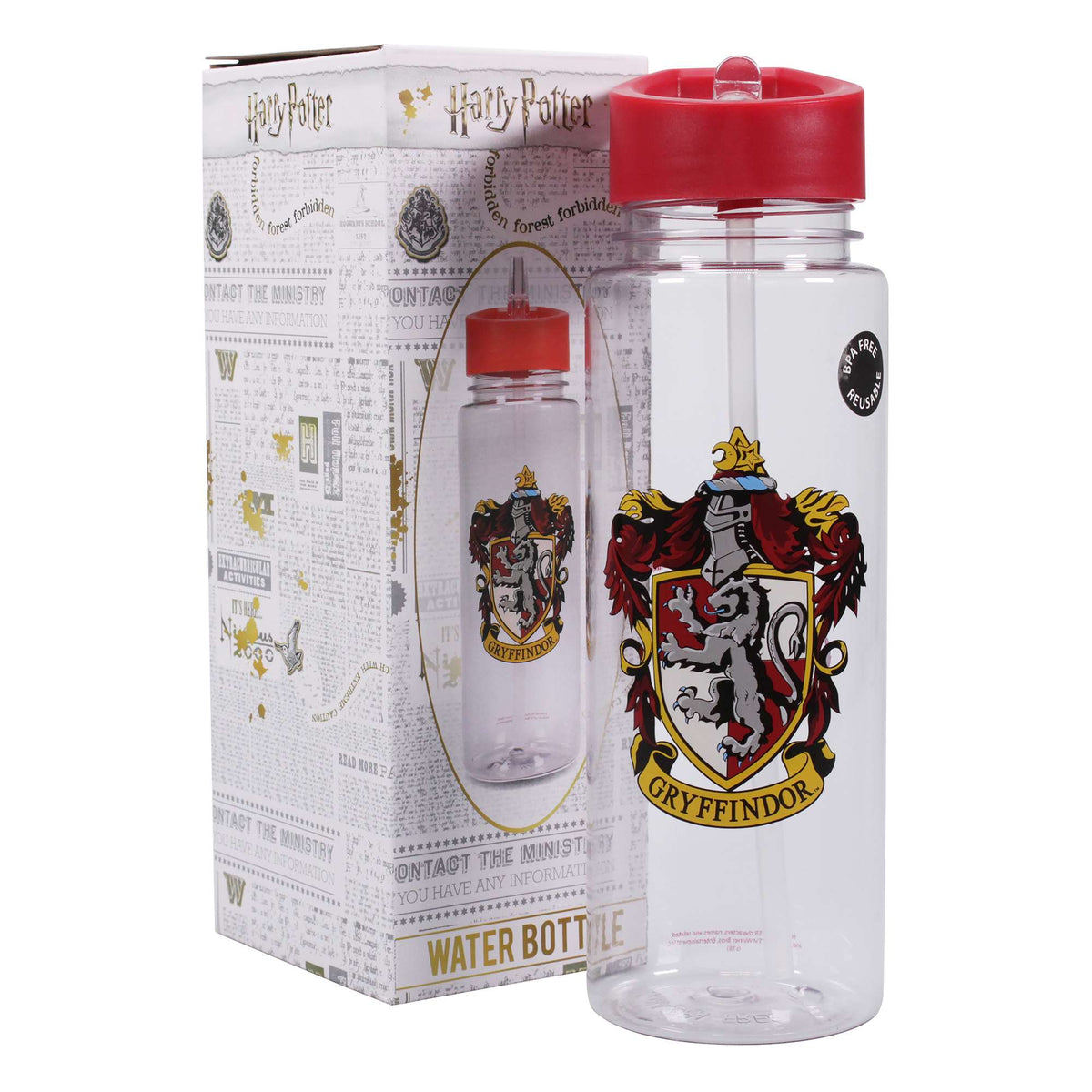 Harry Potter Gryffindor Plastic Water Bottle 700ml