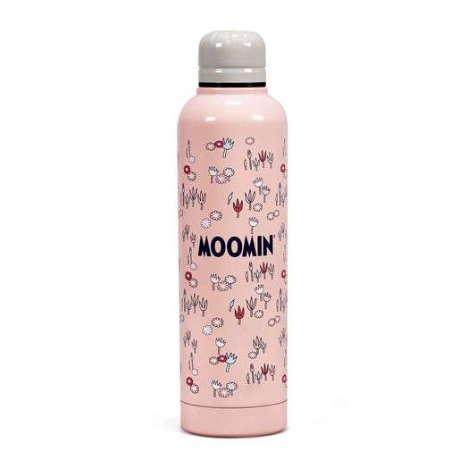 Water Bottle Metal (500ml) - Moomin (Pink)