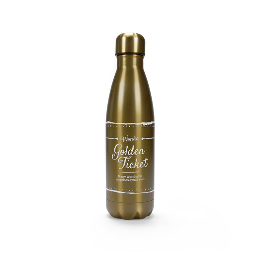 Roald Dahl Charlie Golden Ticket 500ml Metal Water Bottle