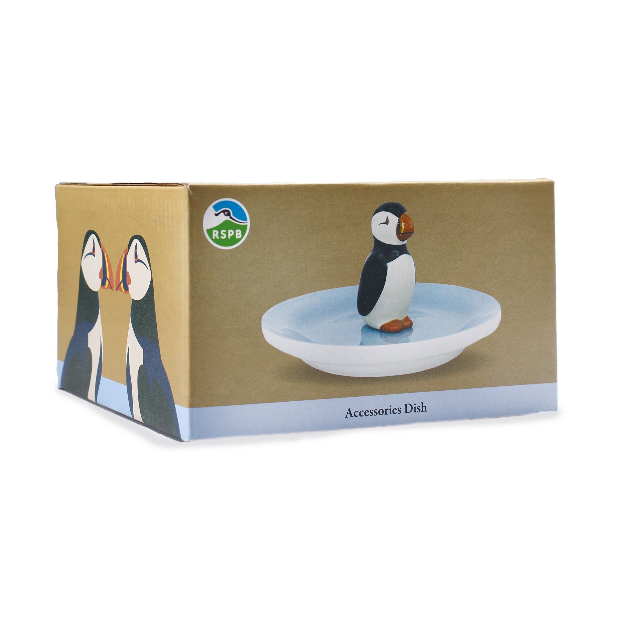 Trinket Dish Boxed (13cm) - RSPB (Puffin)