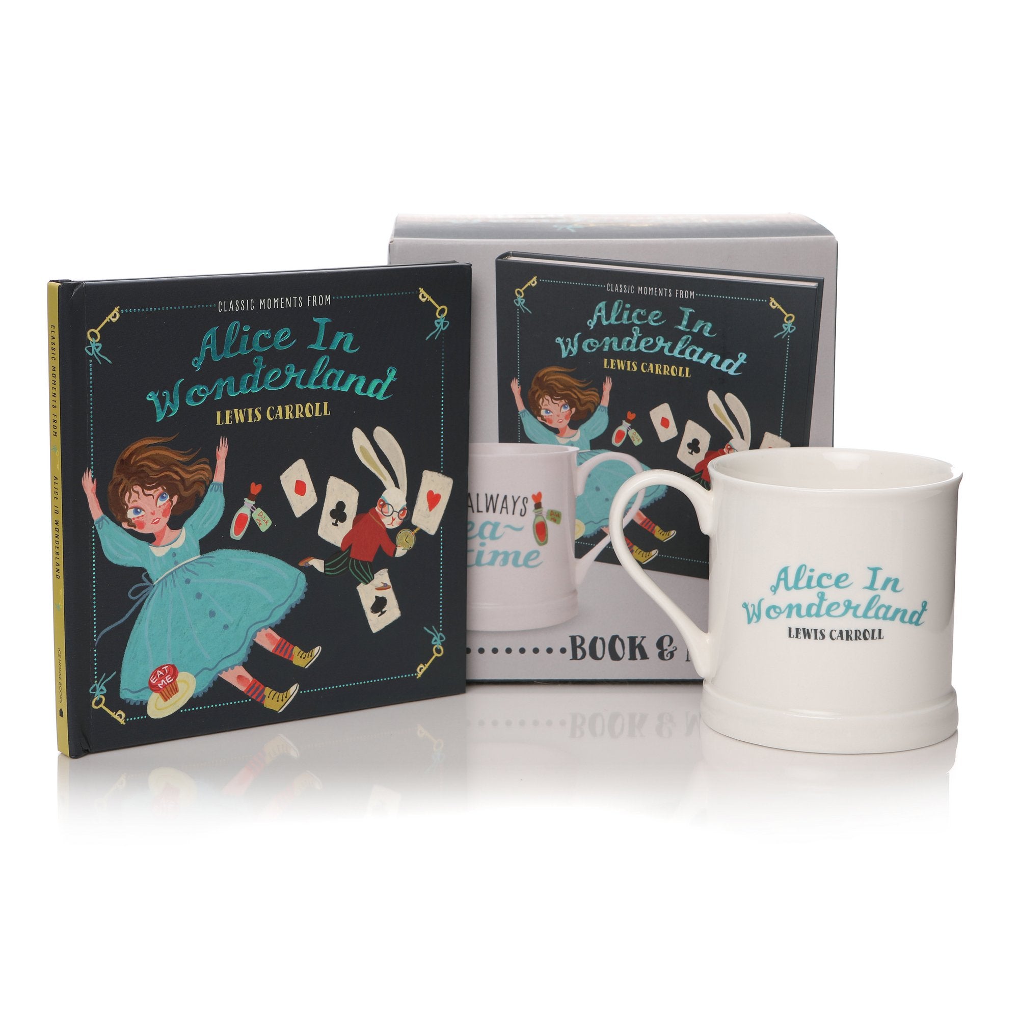 Classic Moments From Alice in Wonderland Book & Mug Gift Set