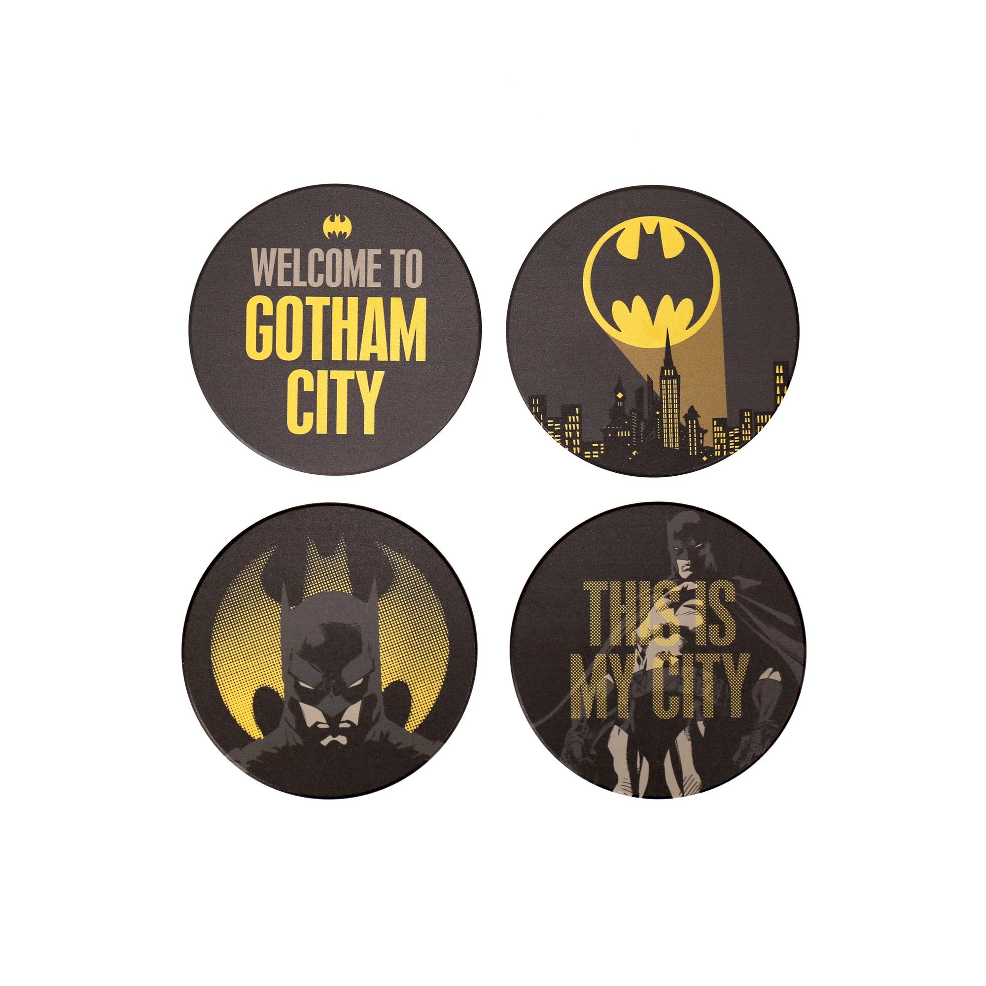 DC Comics Gotham Set of 4 Ceramic Coasters