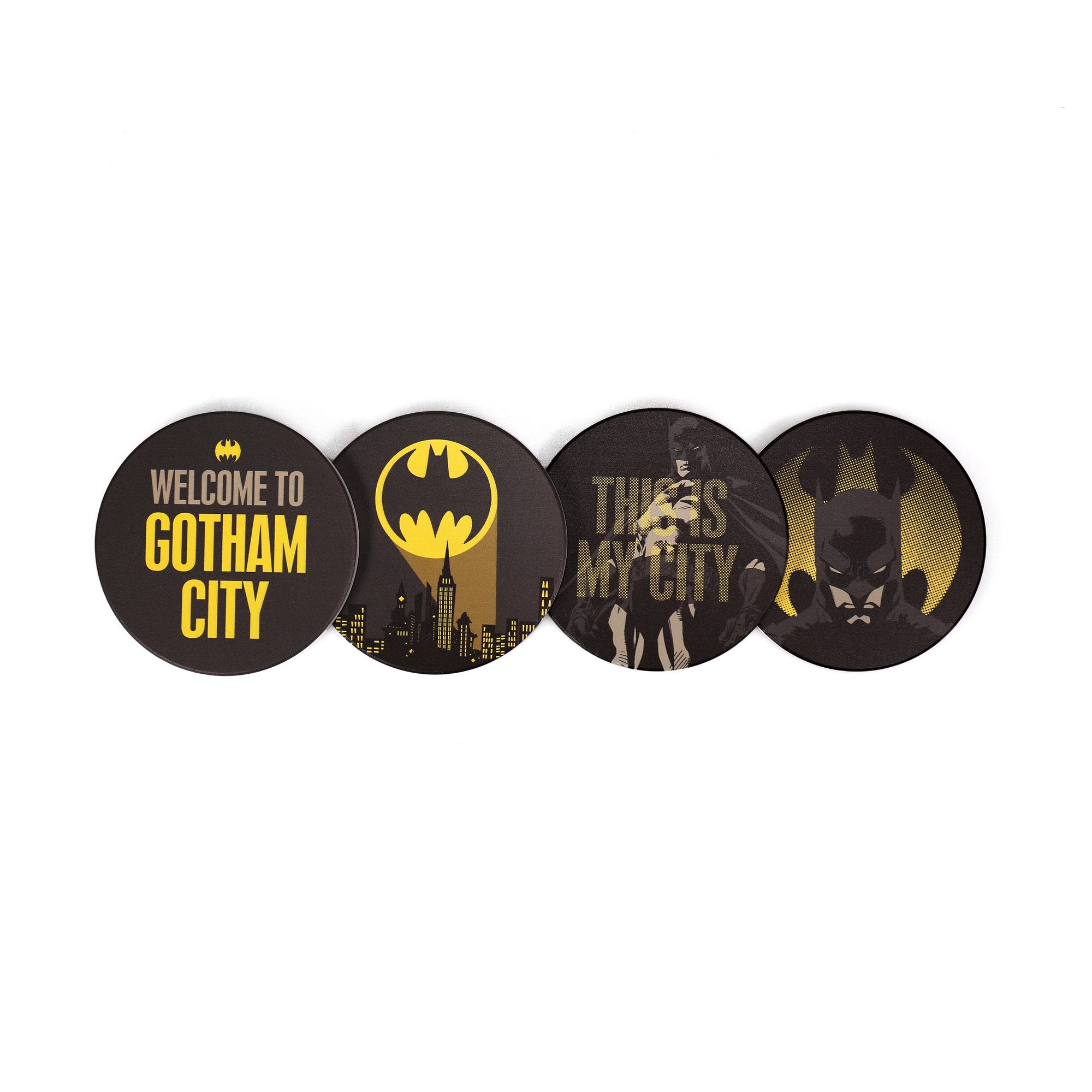 DC Comics Gotham Set of 4 Ceramic Coasters