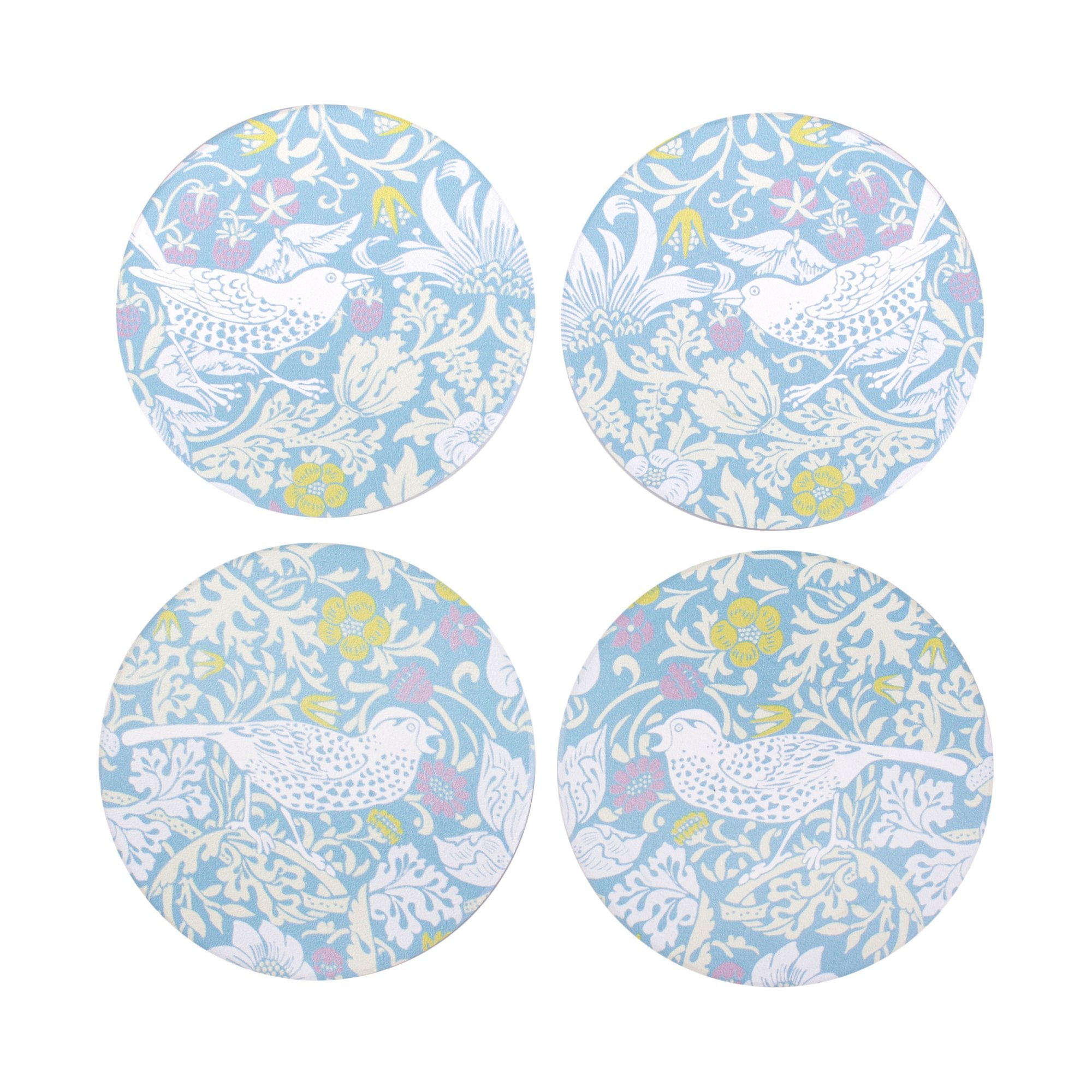 William Morris Set of 4 Coasters - Strawberry Thief