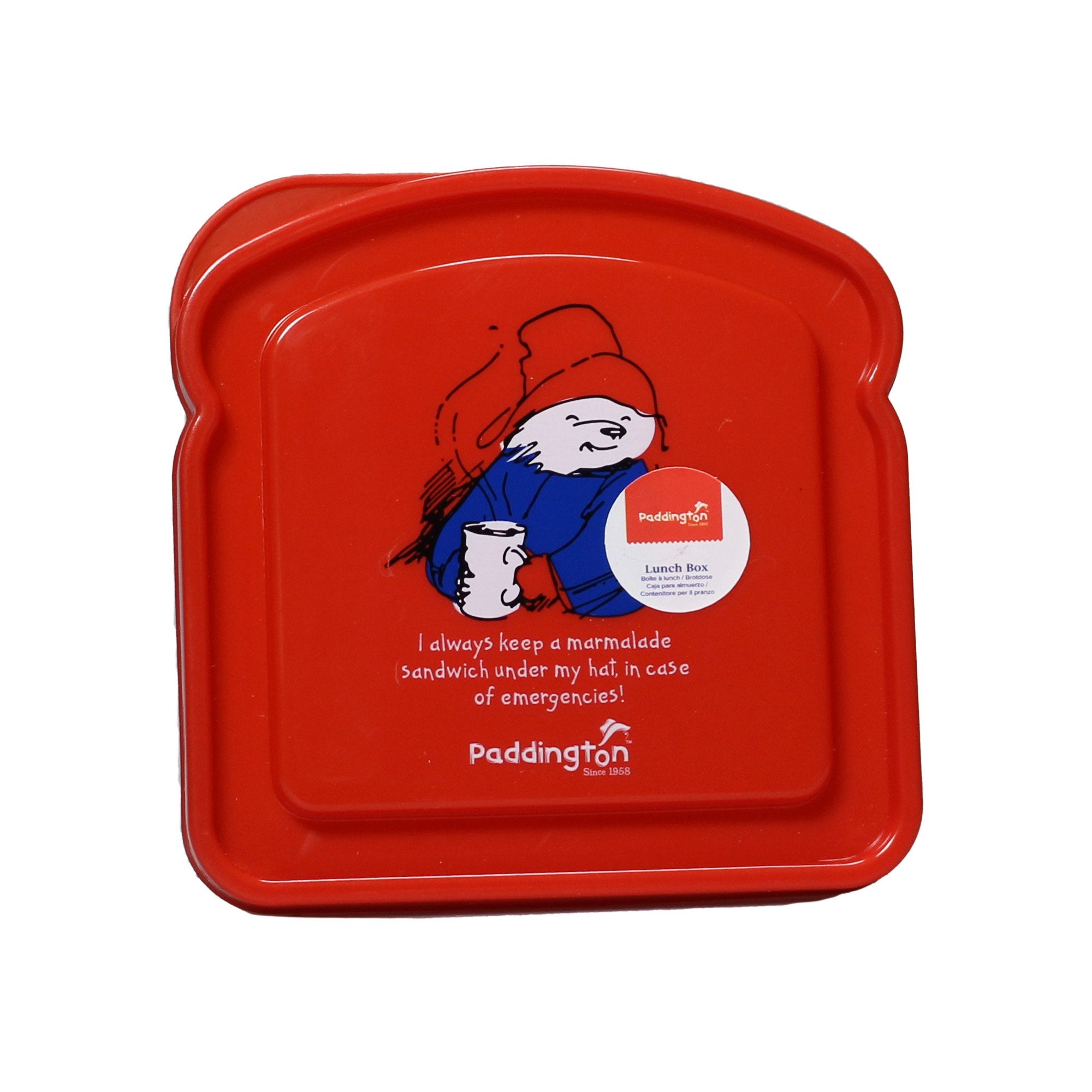Paddington Bear 'Snadwich' Plastic Lunch Box