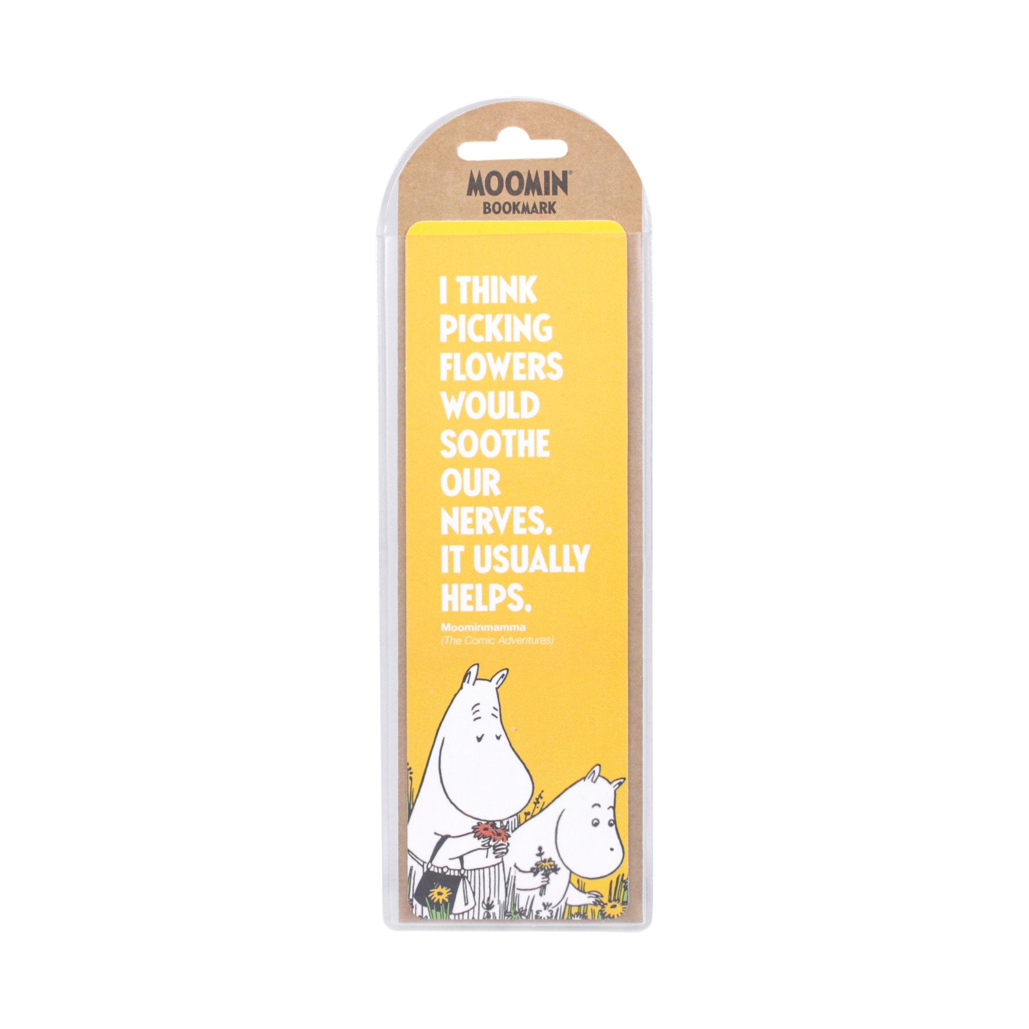 Bookmark Paper - Moomin Gardening (Yellow Picking Flowers)
