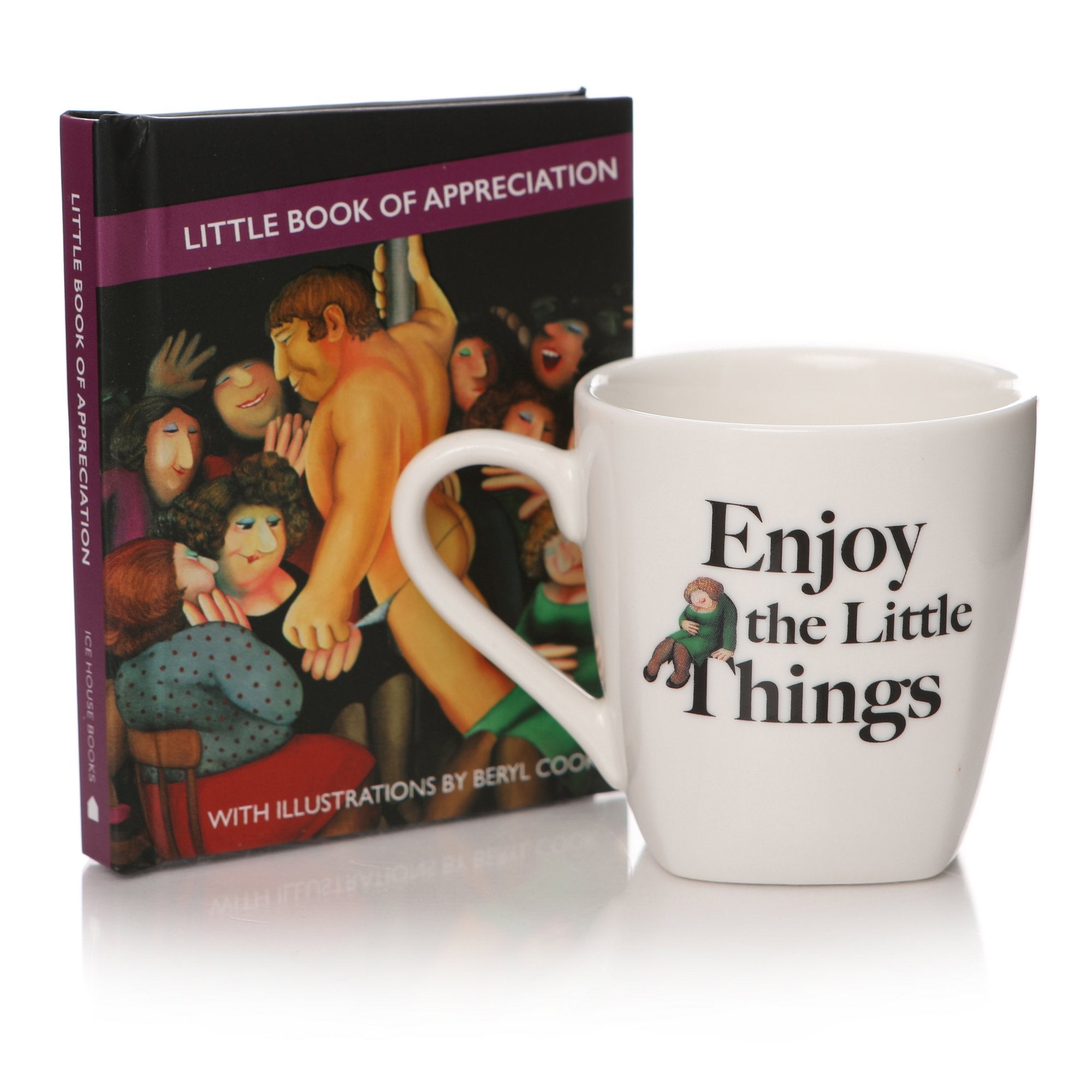 Beryl Cook: Little Book of Appreciation Mini Book & Espresso Cup Gift Set