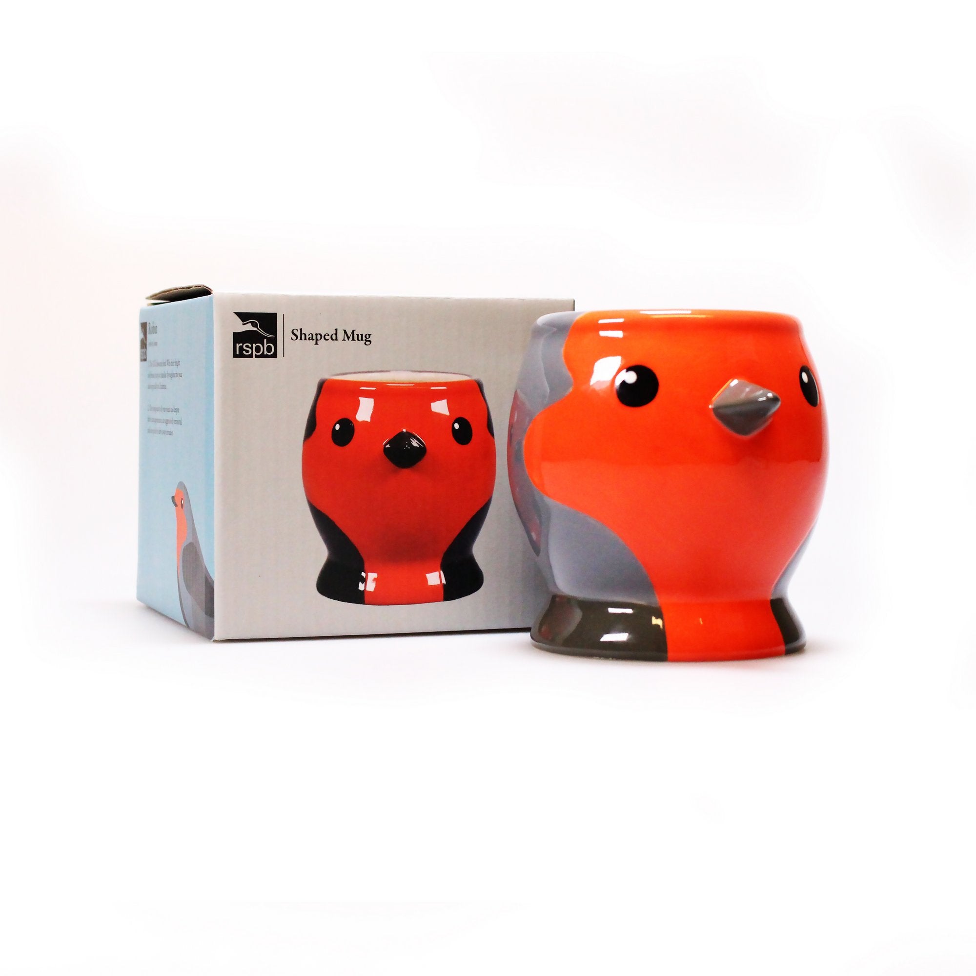 Mug Shaped Boxed - RSPB (Robin Birds)