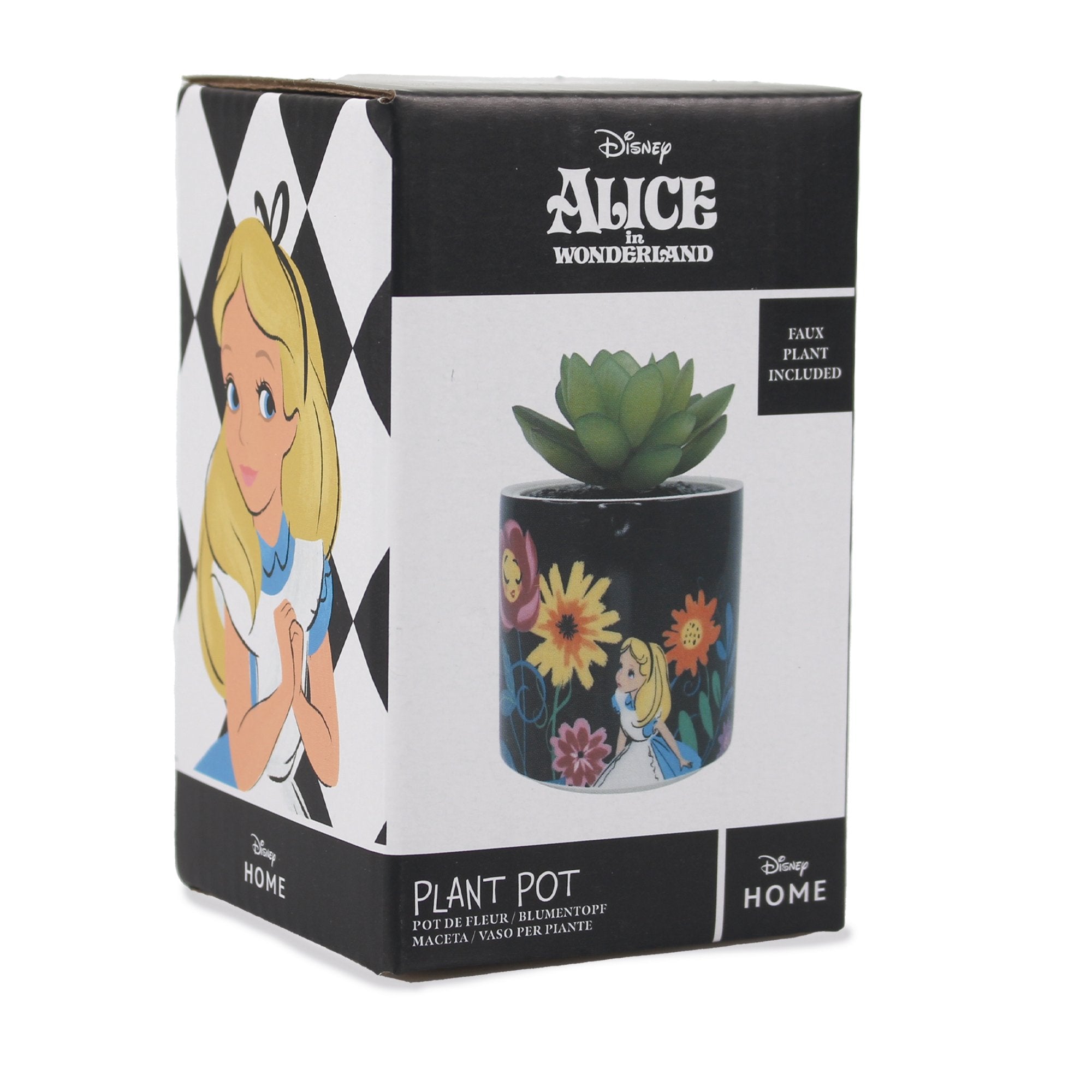 Plant Pot Faux Boxed (6.5cm) - Alice in Wonderland