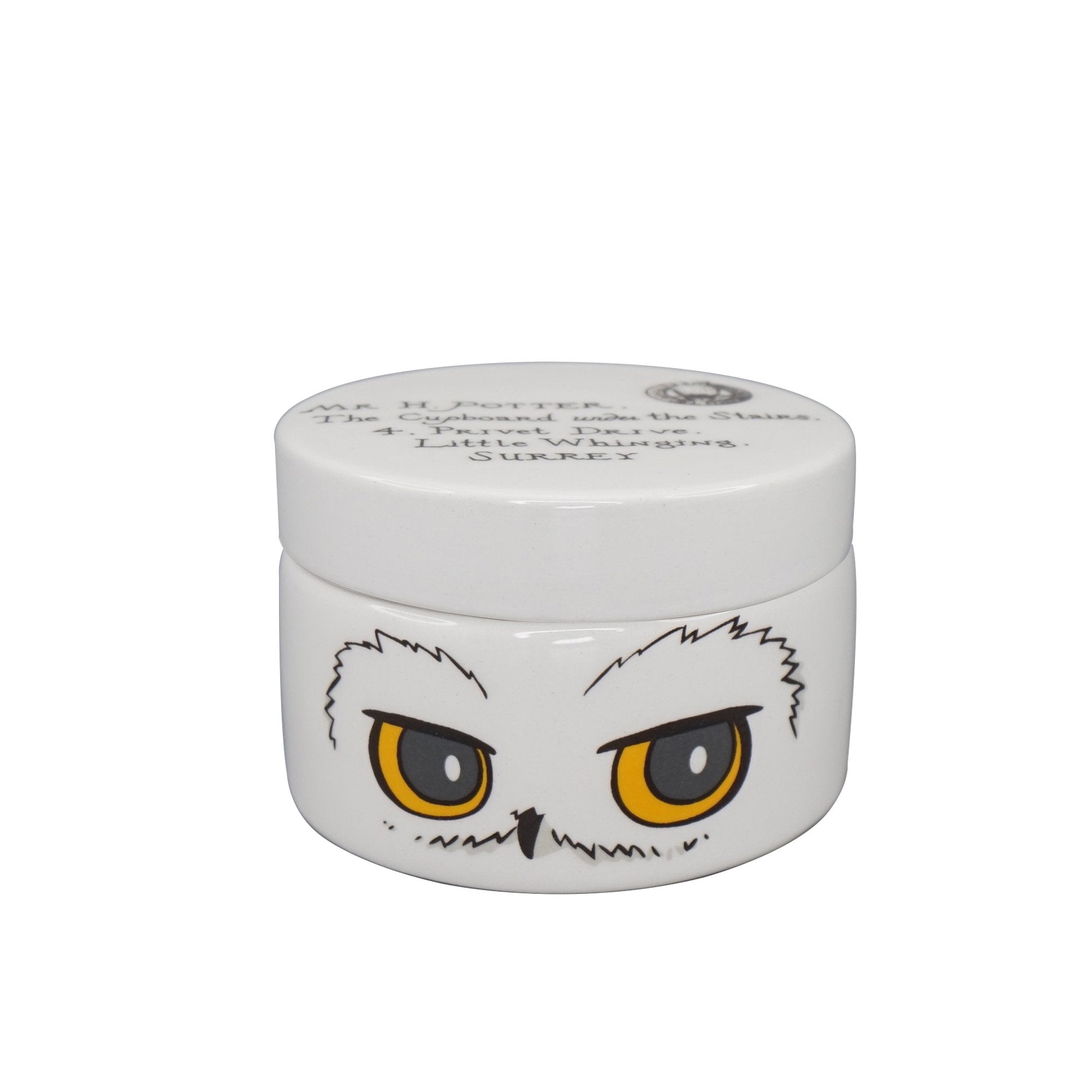 Box Round Ceramic (6cm) - Harry Potter (Hedwig)