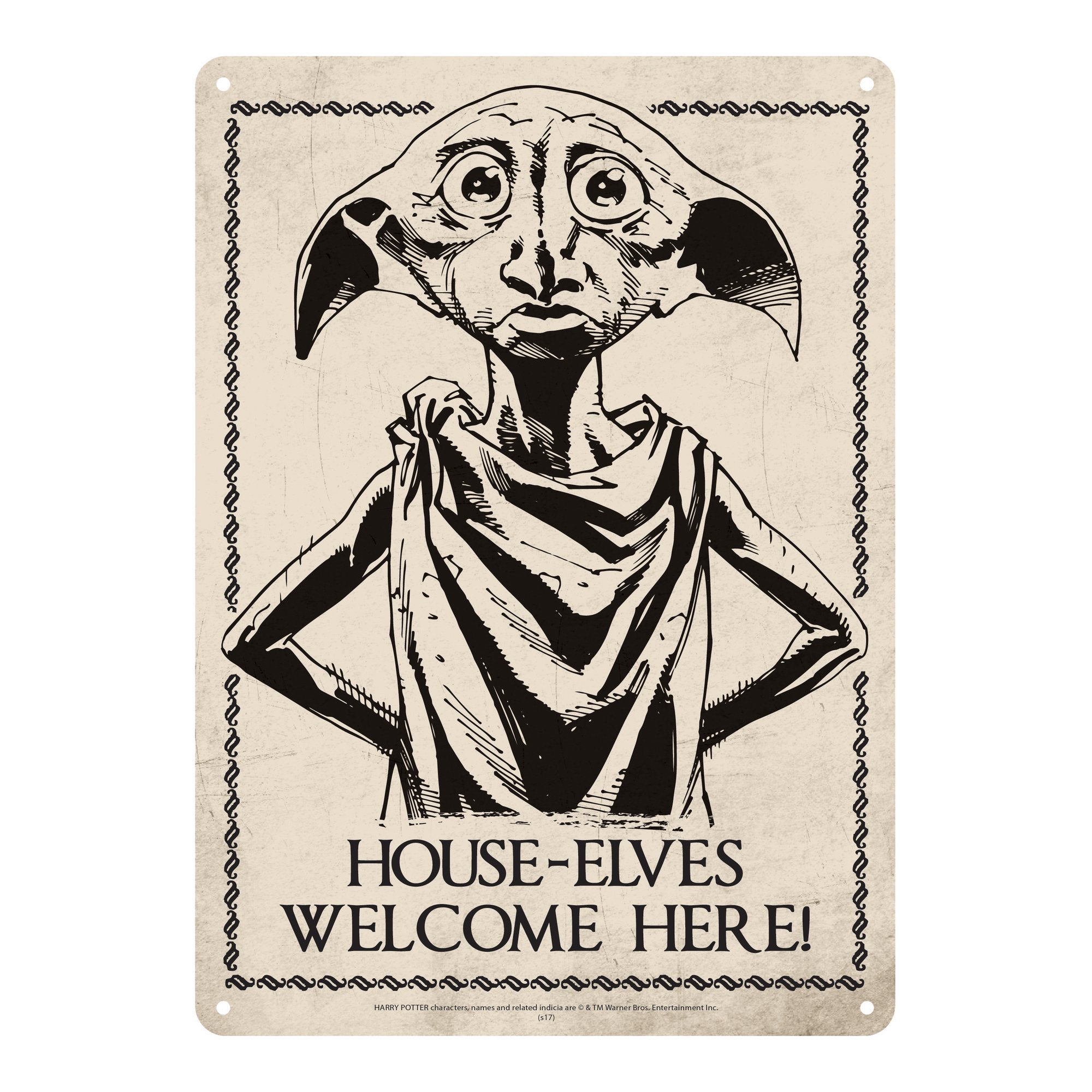 Harry Potter Tin Sign - Dobby