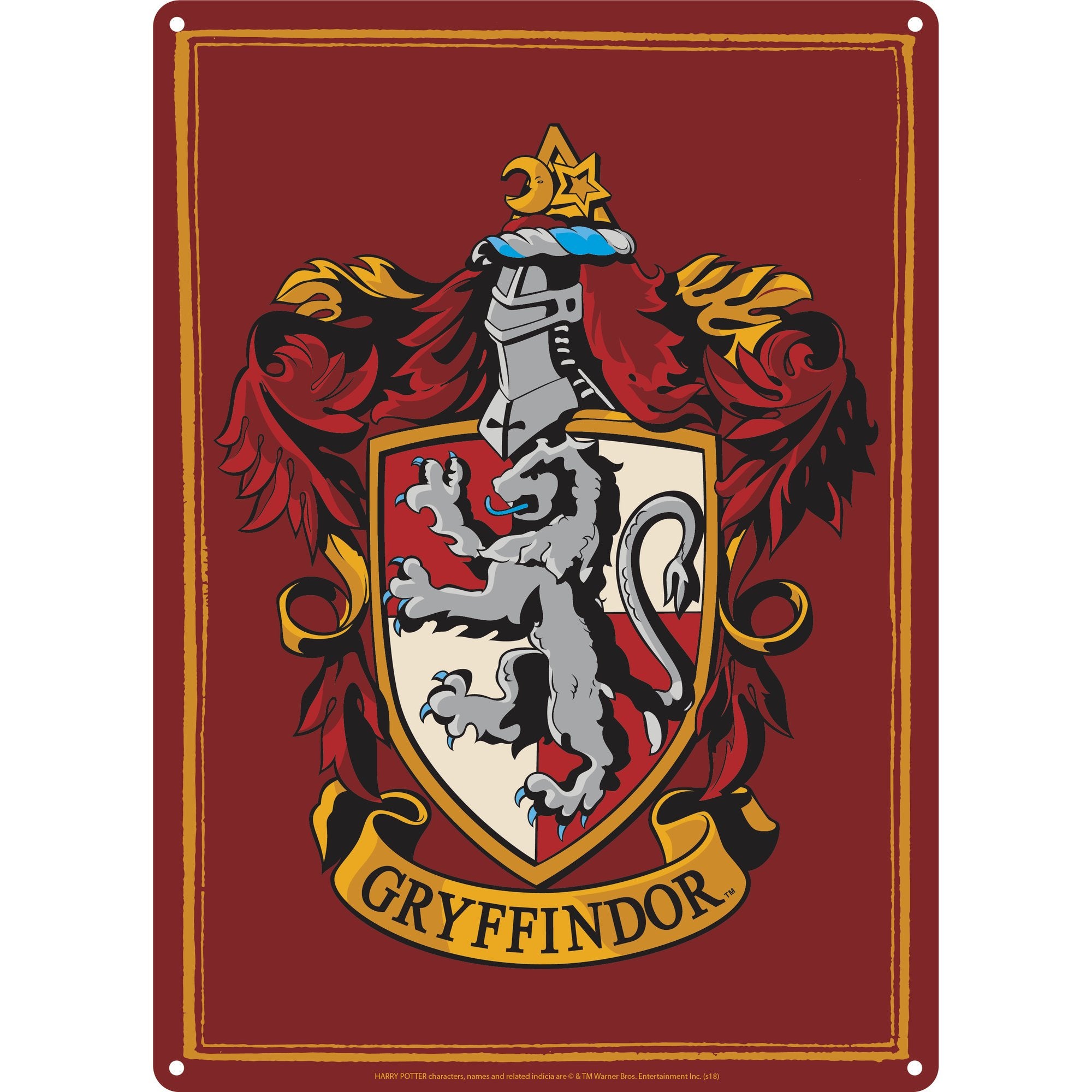 Harry Potter Tin Sign - Gryffindor Crest
