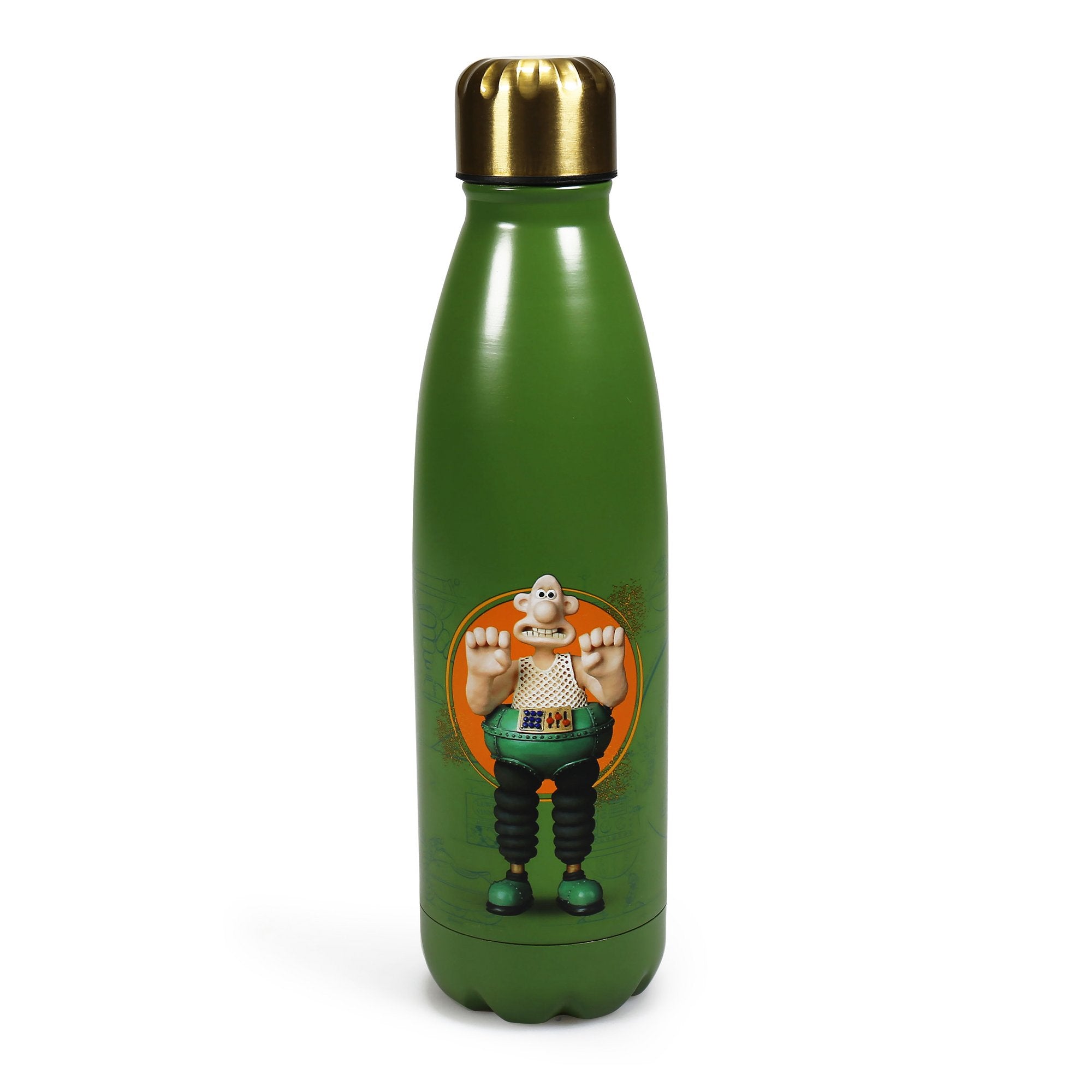 Wallace & Gromit 'Wallace' Metal Water Bottle 500ml