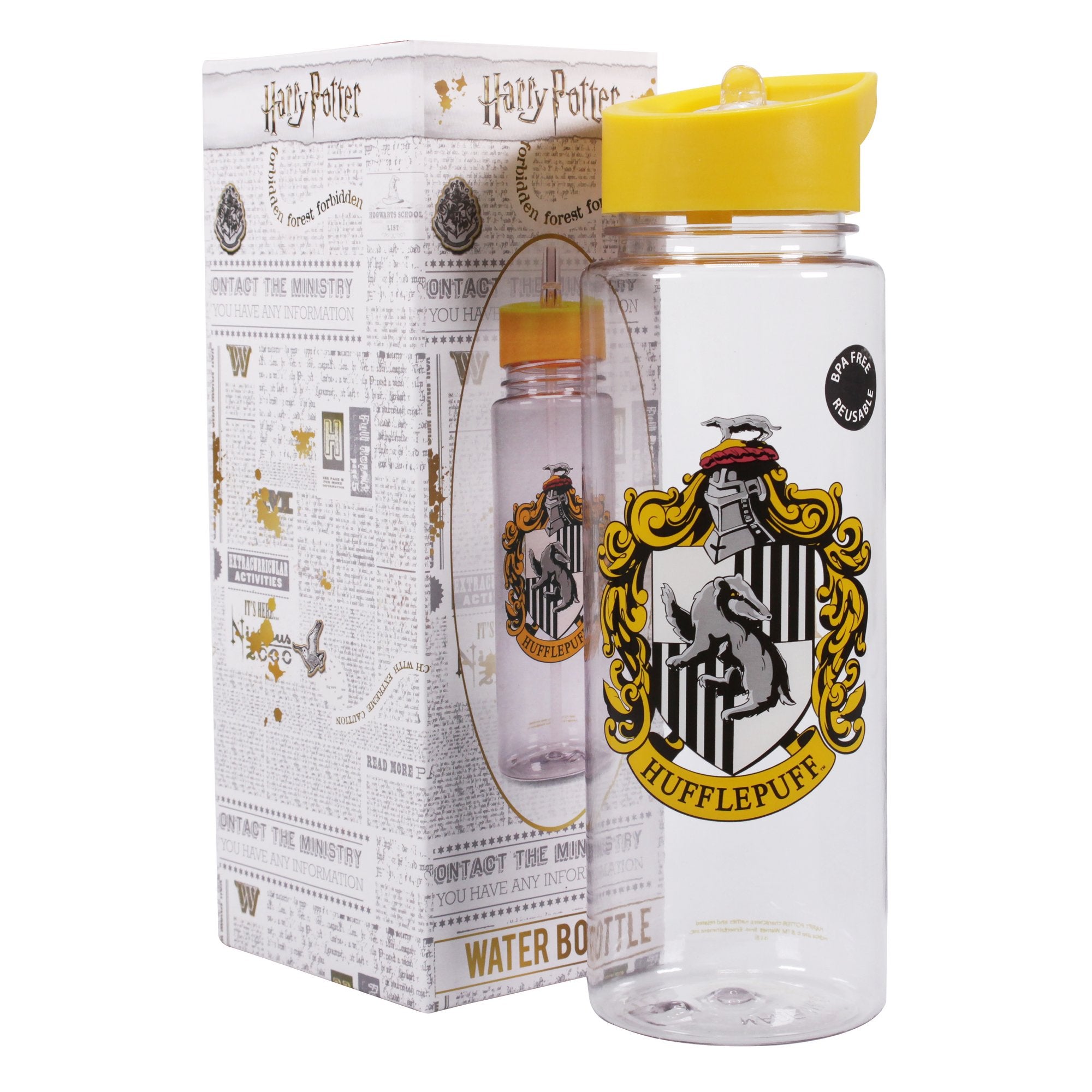 Harry Potter Water Bottle - Hufflepuff Crest